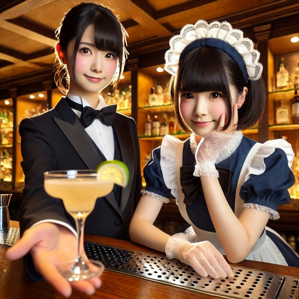 執事ちゃんバー 〜 メイド23号（渚）の場合