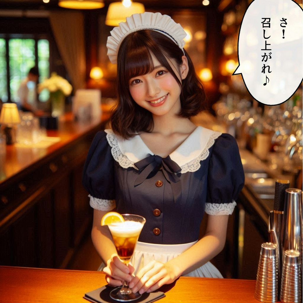執事ちゃんバー 〜 メイド23号（渚）の場合