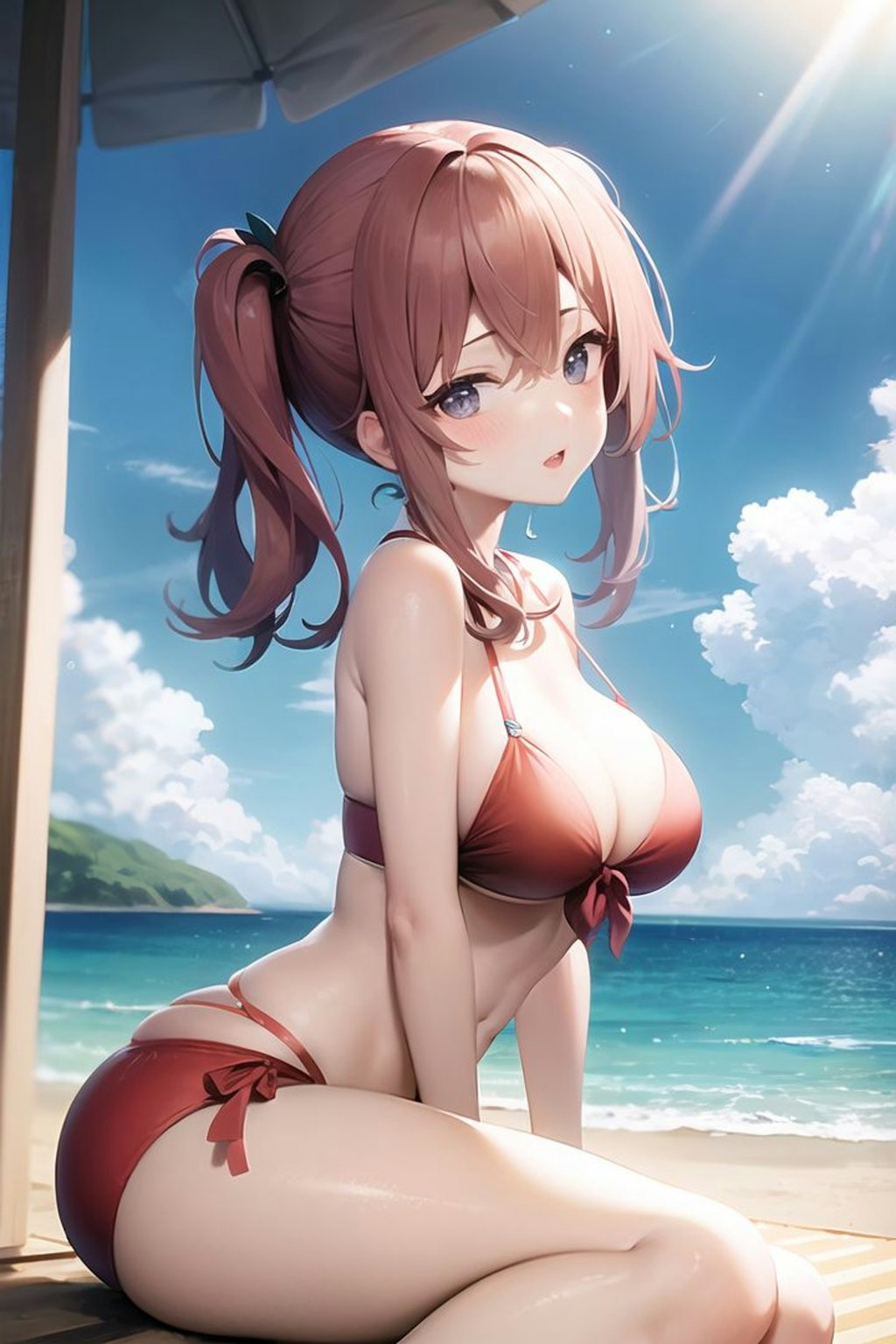 夏の海だね♡