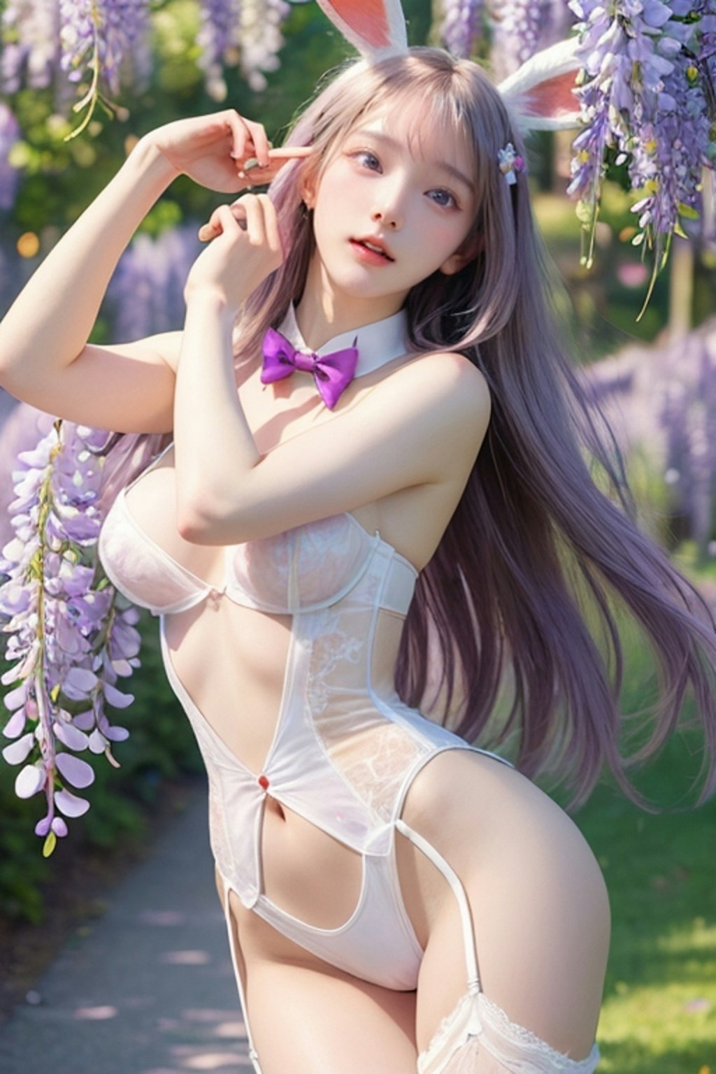 Wisteria flower Bunny Girl