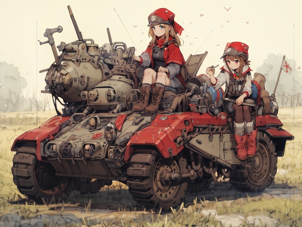 ふたり戦車