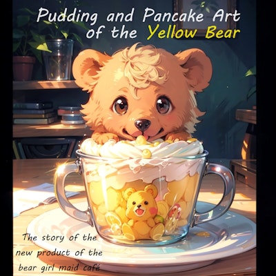 Pudding And Pancake Art Yellow Bear🧸