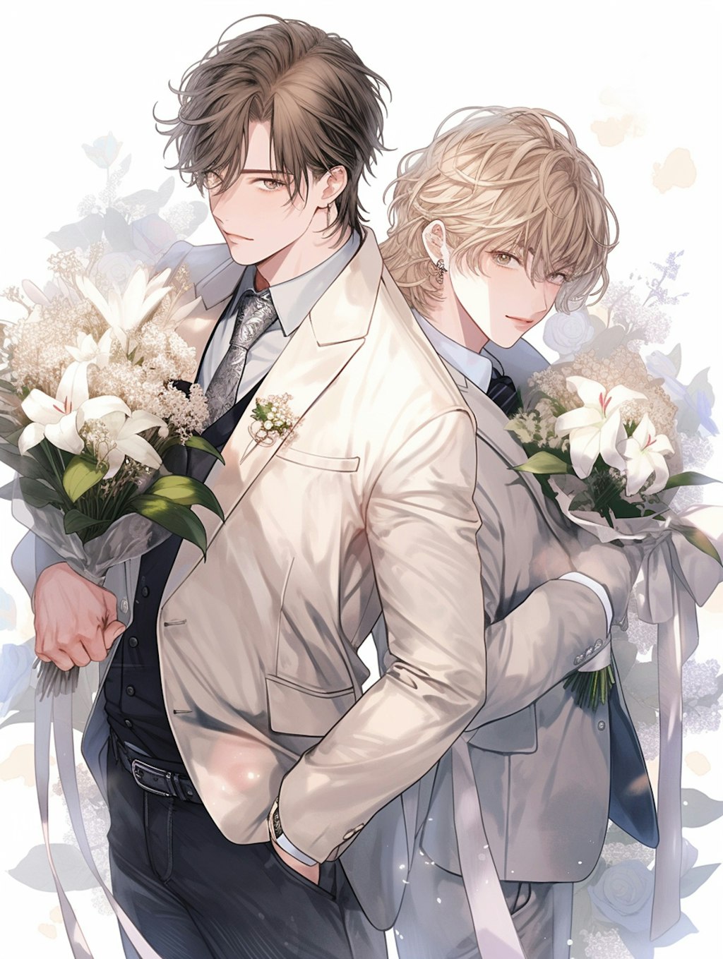 花とカップル