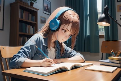 音楽を聴きながら勉強