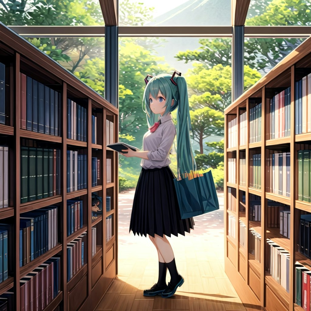 FROST　初音ミク　図書館