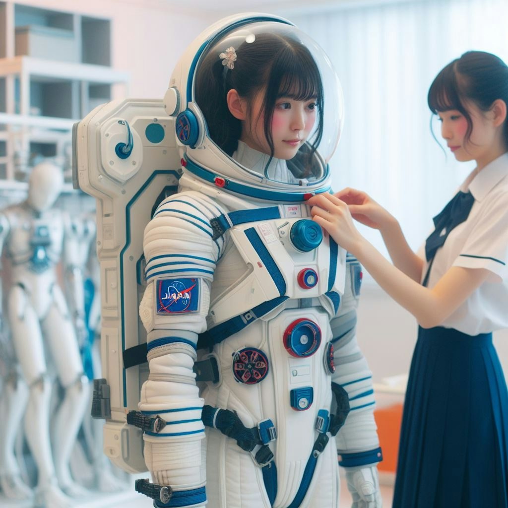 女子高生と宇宙服13