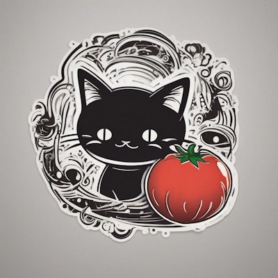 宇宙トマト猫のロゴマーク