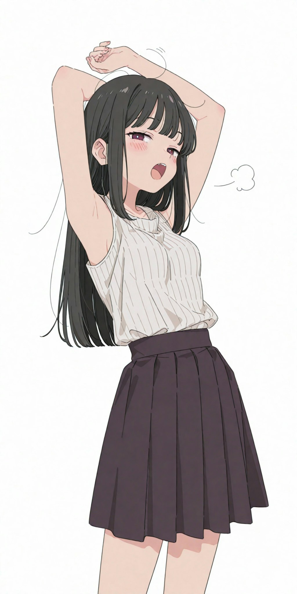 無防備な腋