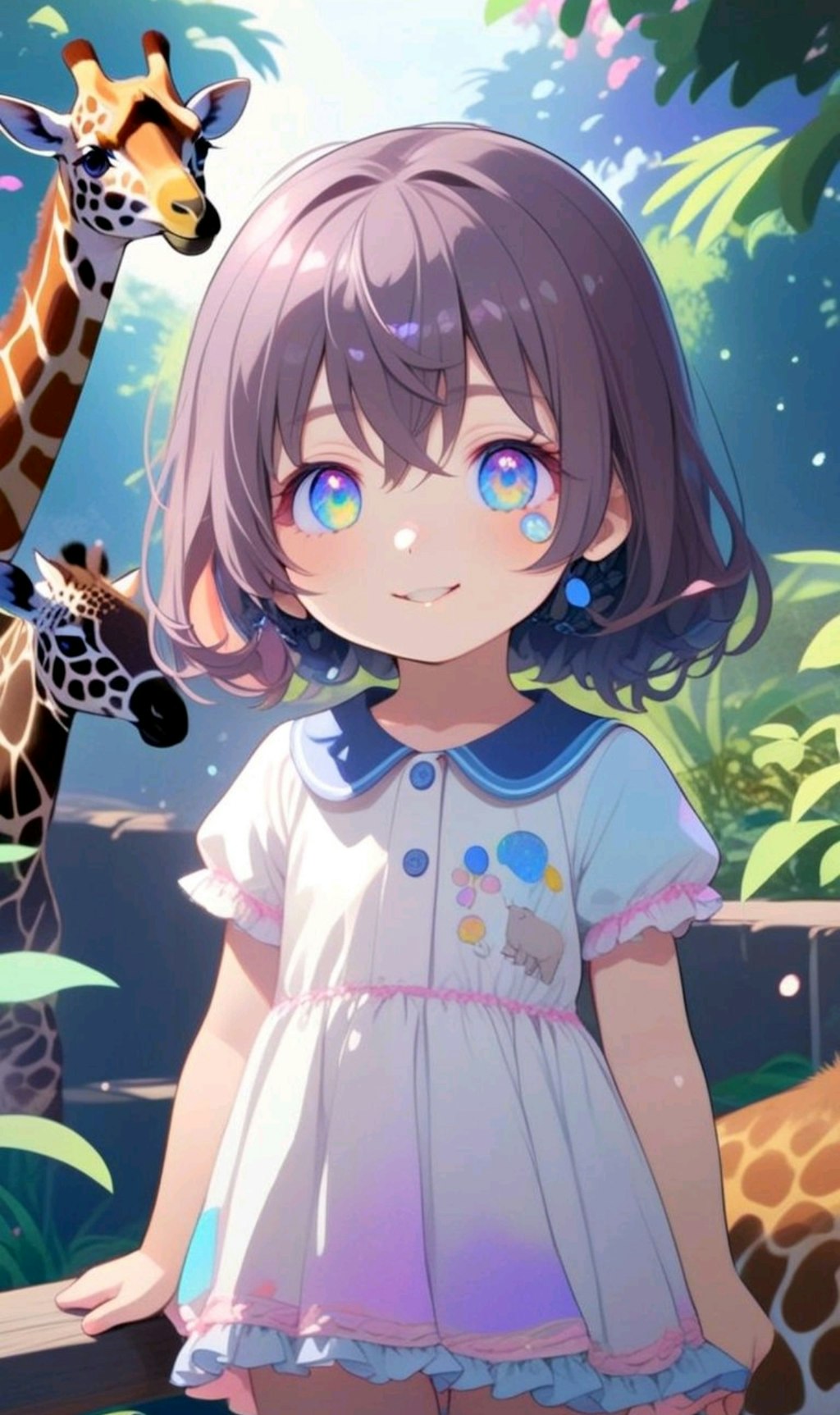 動物園　小さな女の子