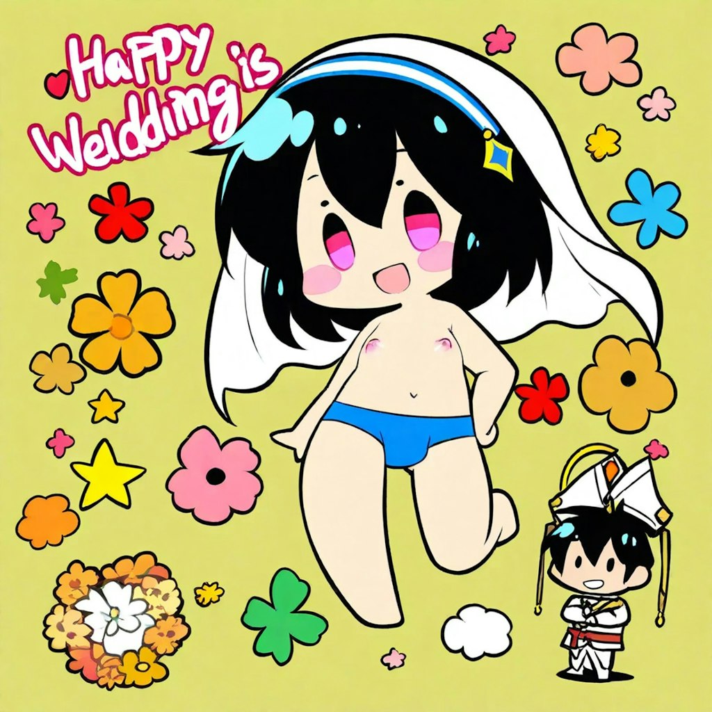 ちっぱい花嫁さん