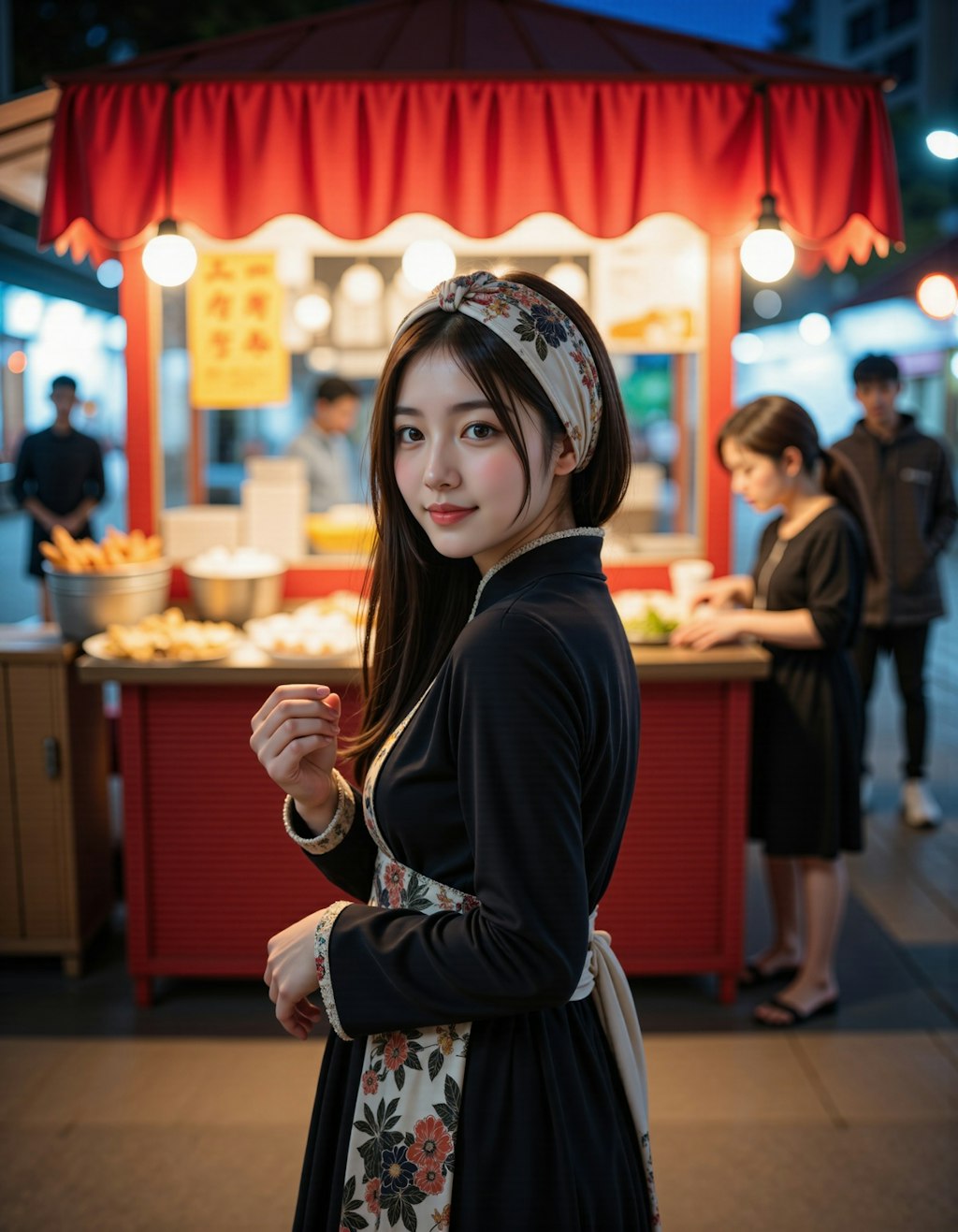 アジアンマーケットの店員