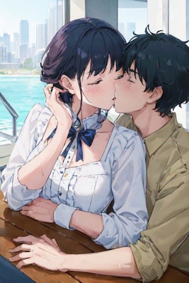 船上でのキス