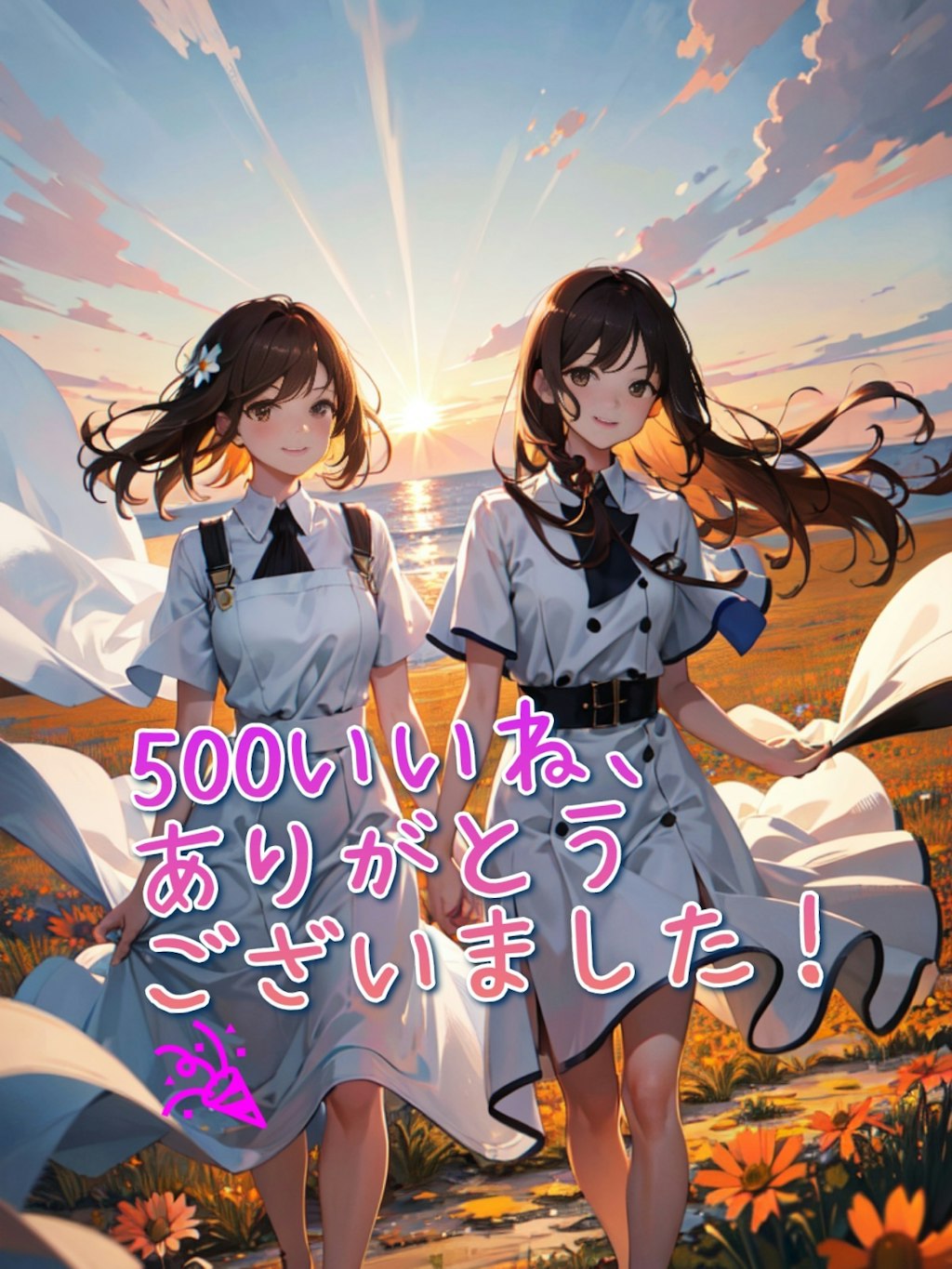 500いいね、ありがとうございました！🎉