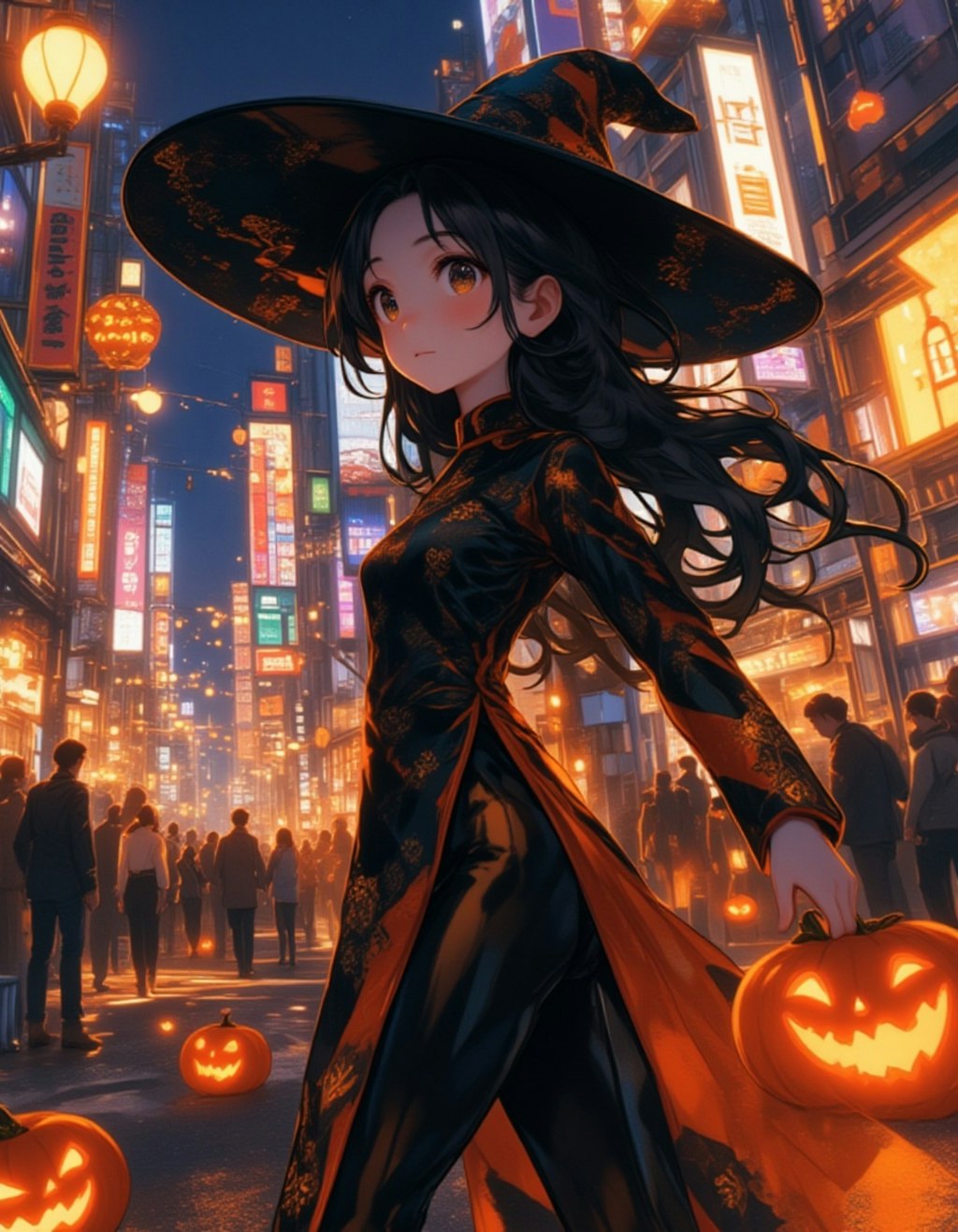 渋谷のハロウィンの夜