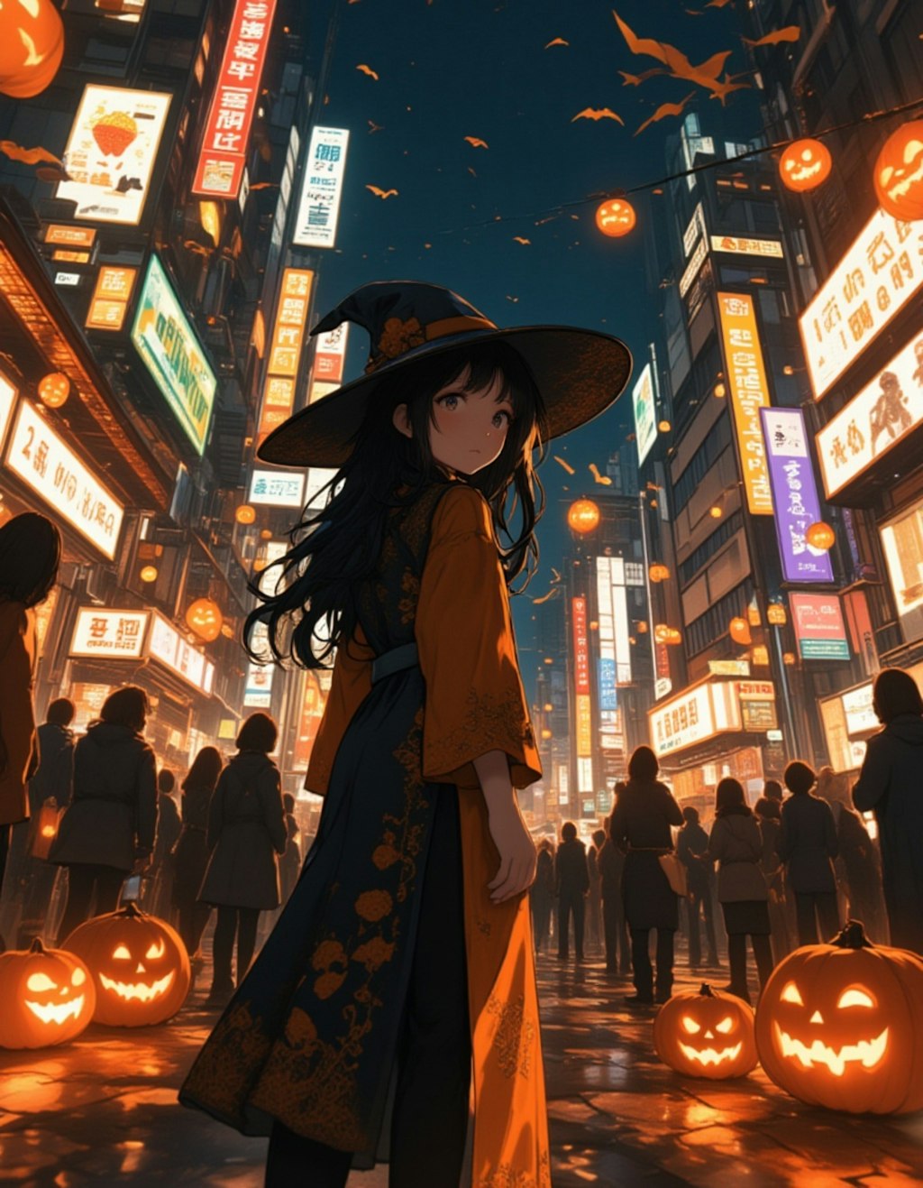 渋谷のハロウィンの夜