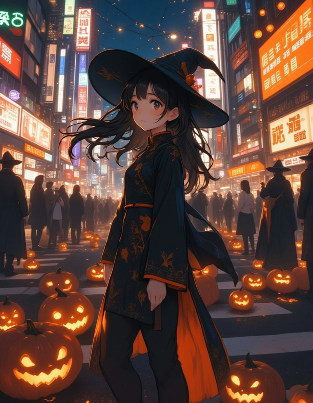 渋谷のハロウィンの夜