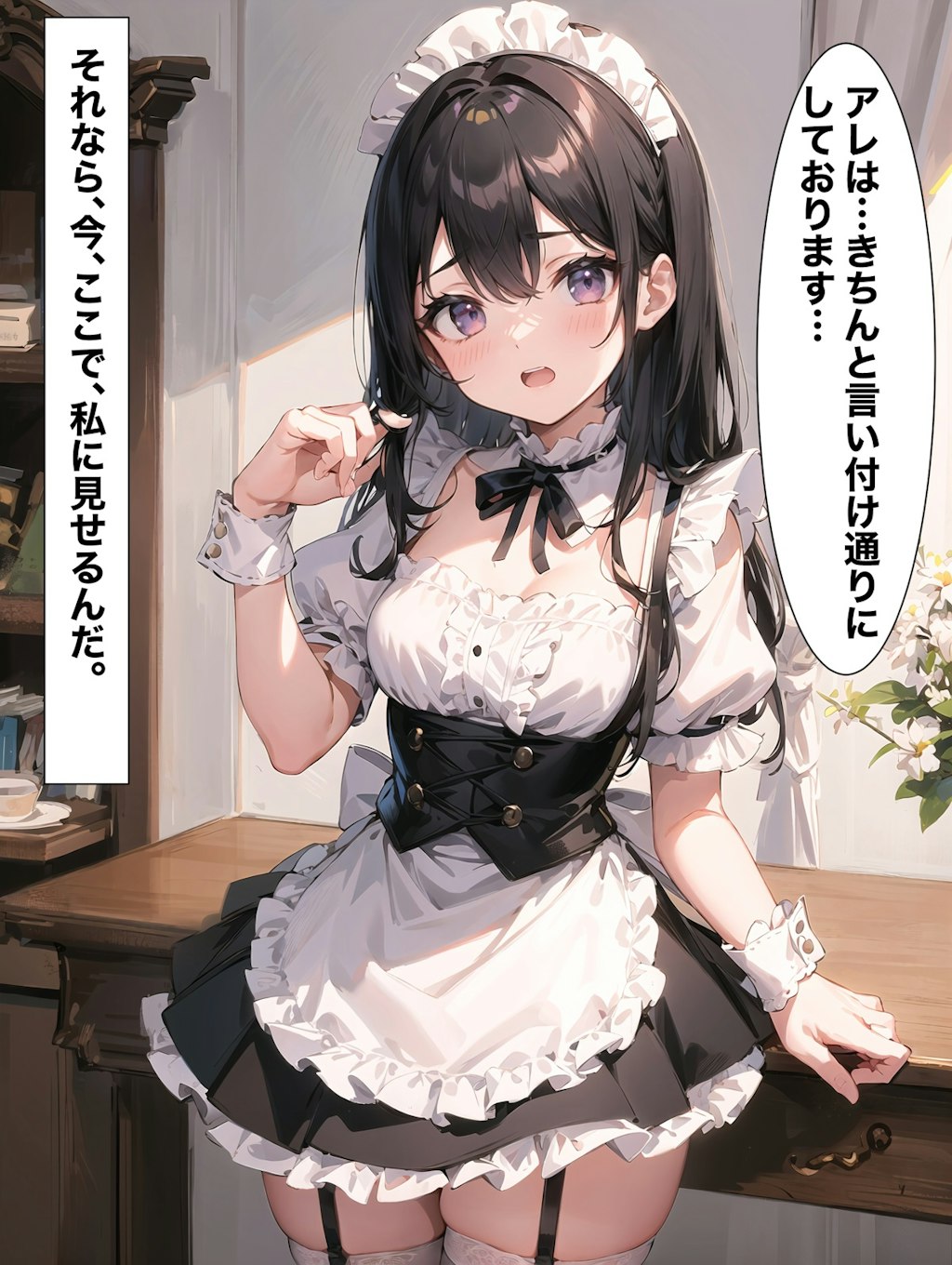 メイドを愛でる