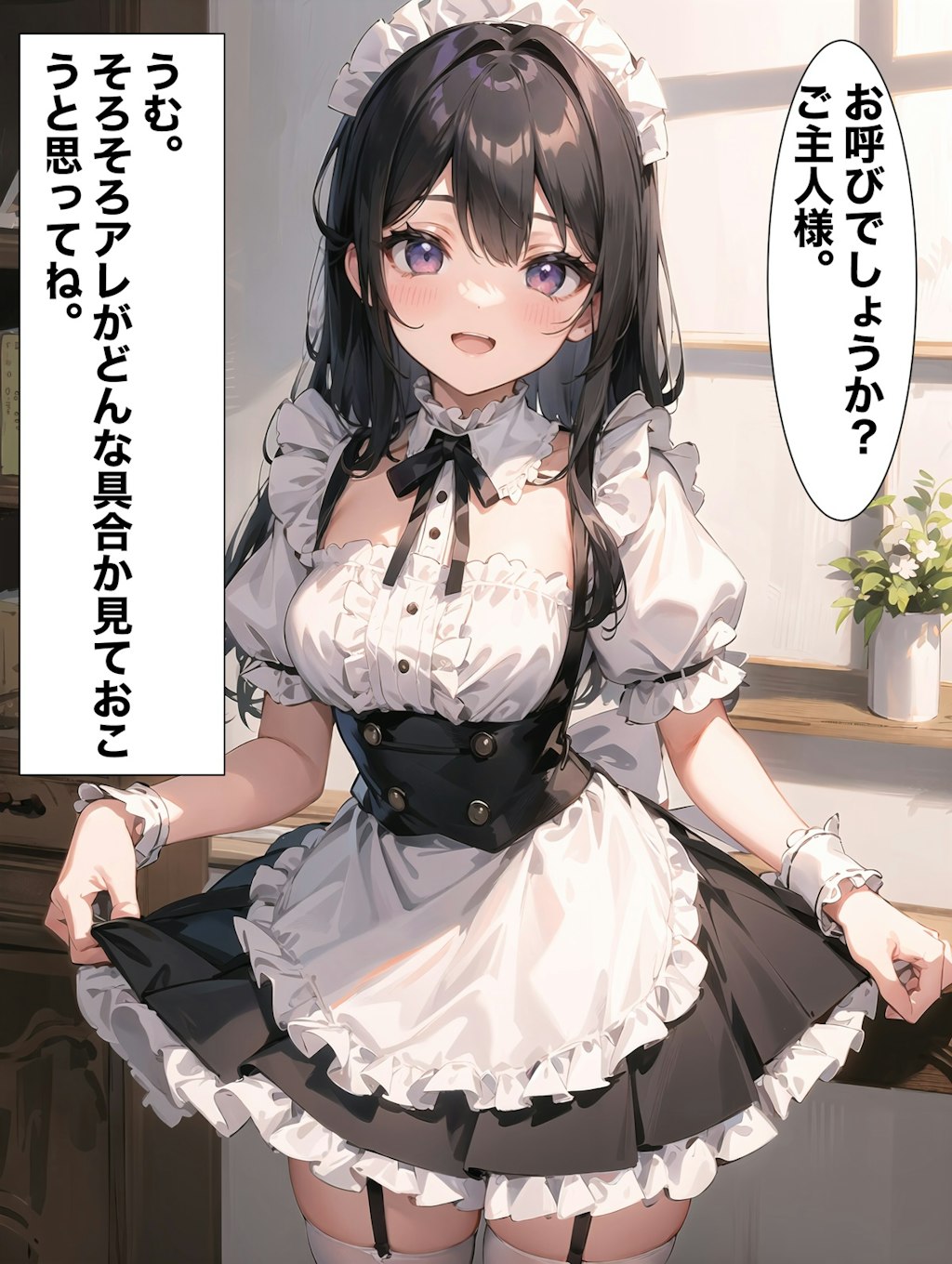 メイドを愛でる