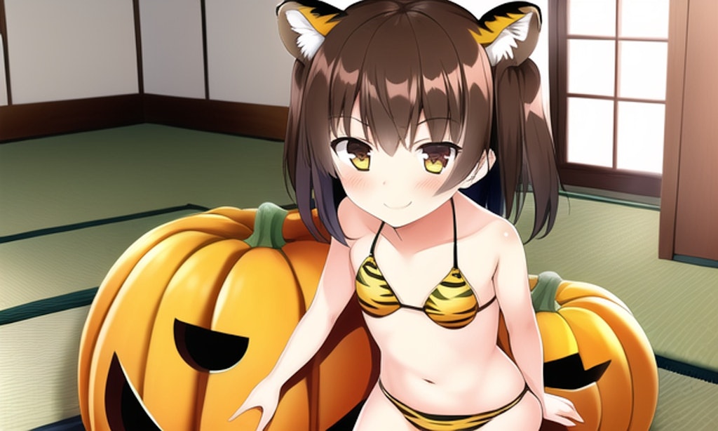 ハロウィンの虎きりたん2