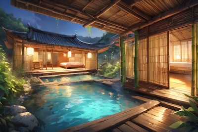 「竹」の温泉