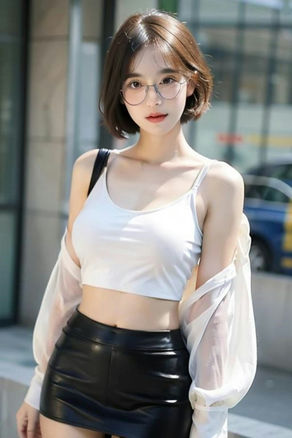 眼鏡巨乳のお姉さん