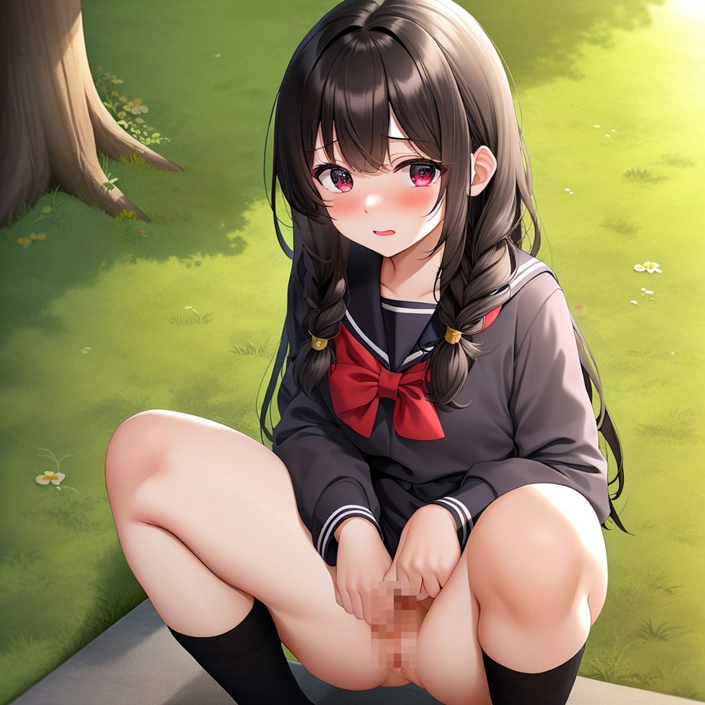黒髪放尿娘ちゃん８７