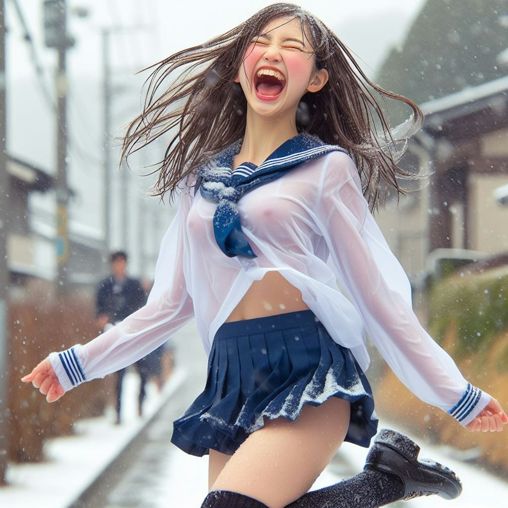 雪だ！