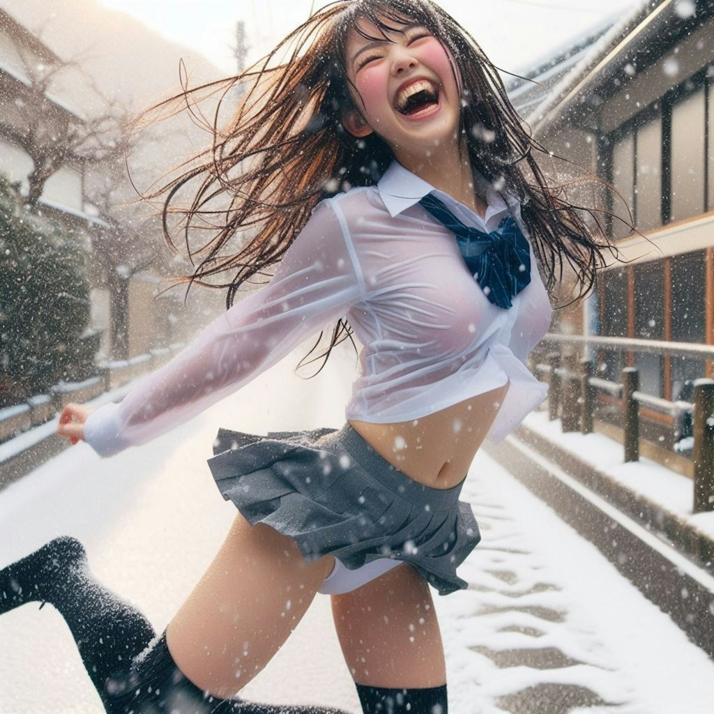 雪だ！