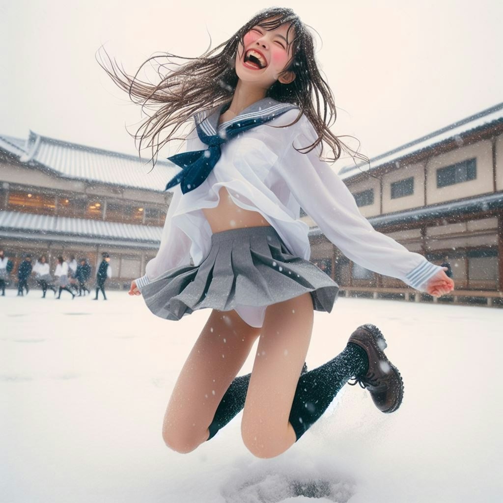 雪だ！