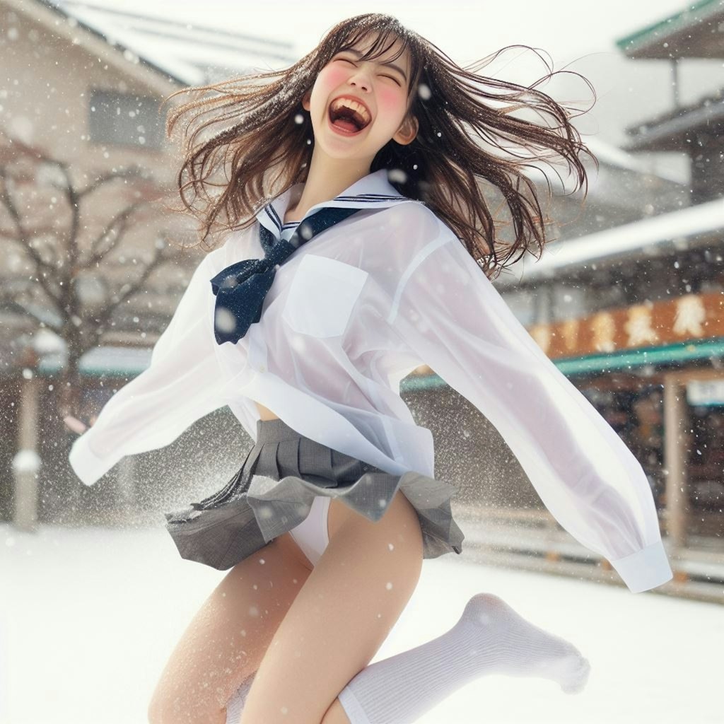 雪だ！