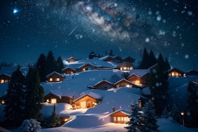 雪の静かに降る夜‐1