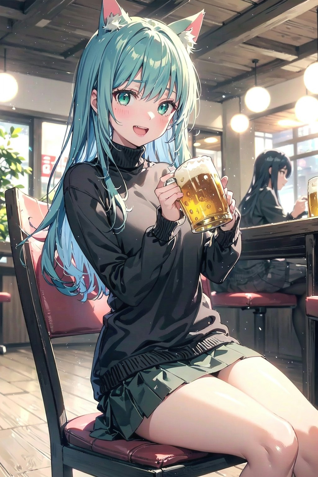 皆さん✨飲んでますか❓🎶🍺🐱