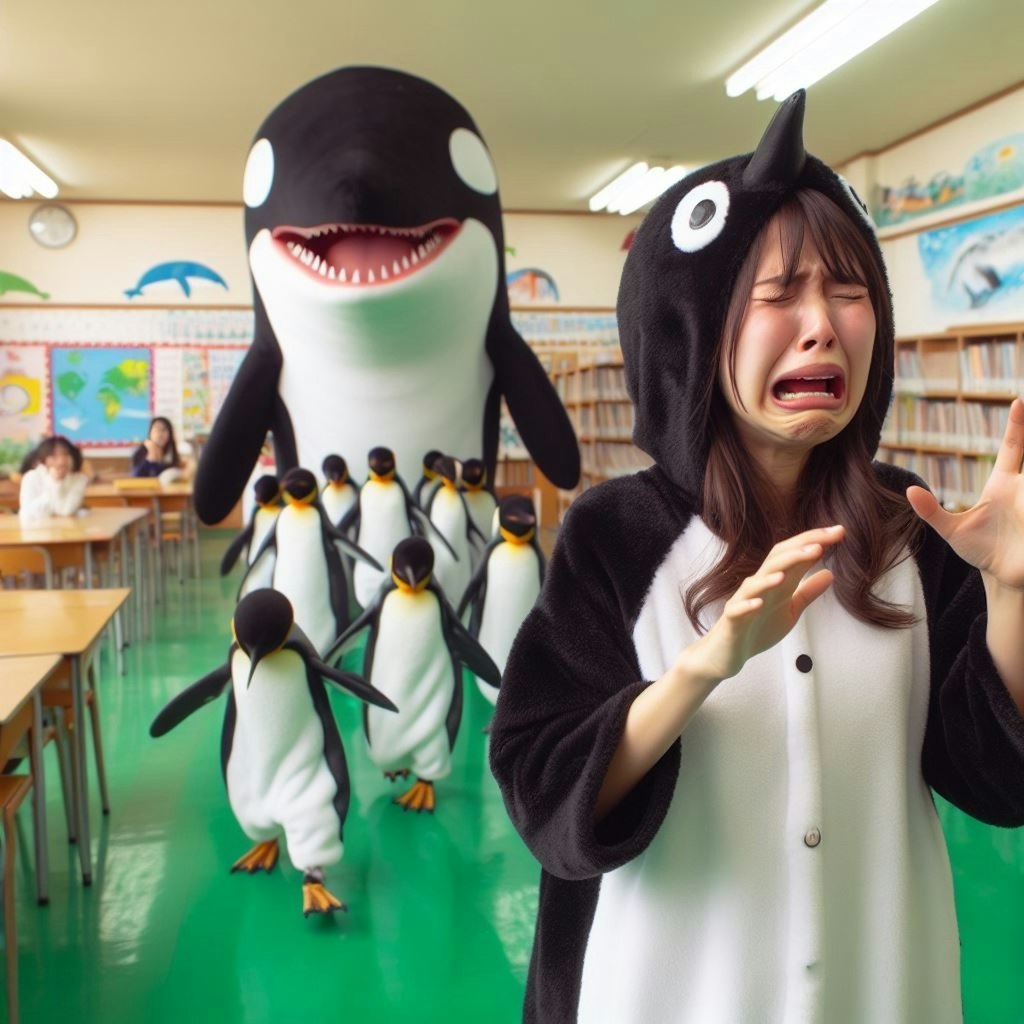 【謎画像】ペンギン幼稚園