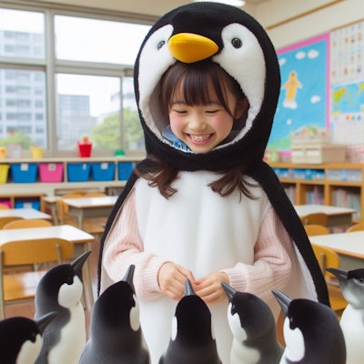 【謎画像】ペンギン幼稚園