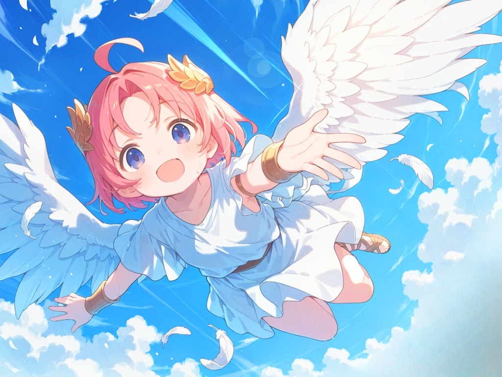 白い翼で空を駆ける
