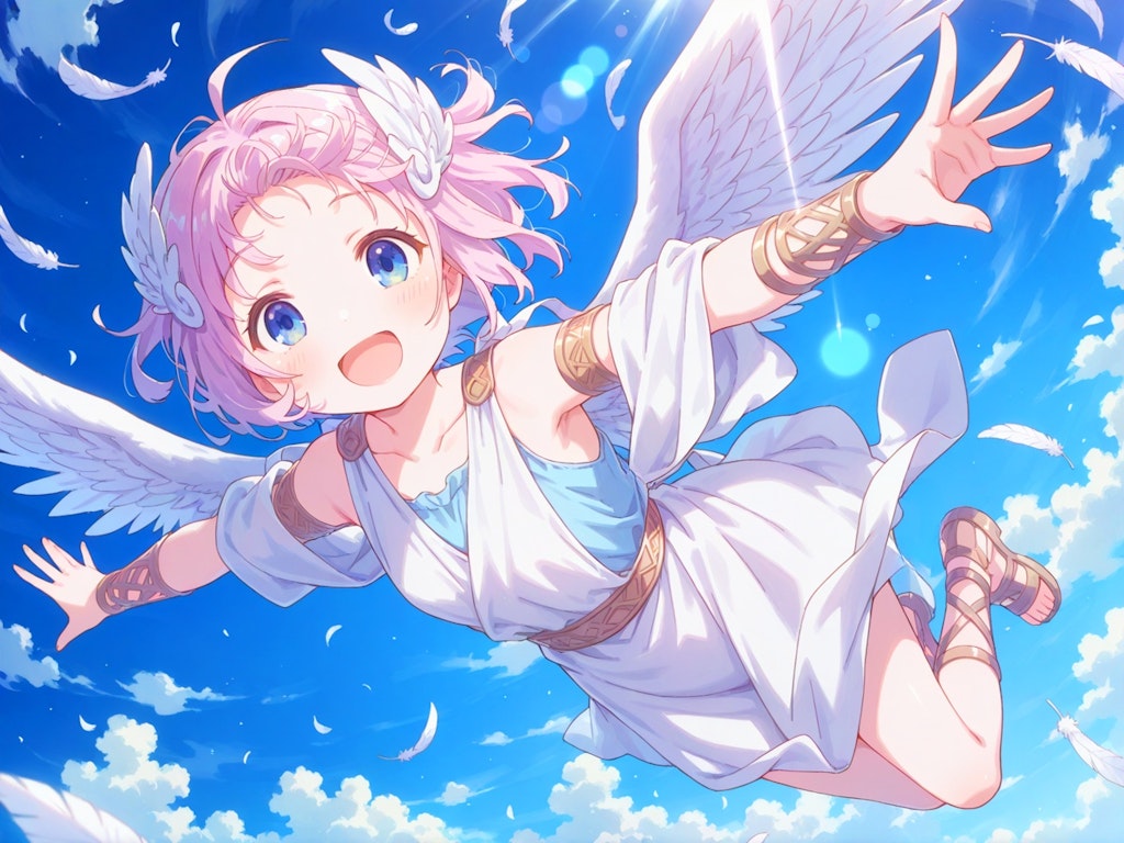 白い翼で空を駆ける