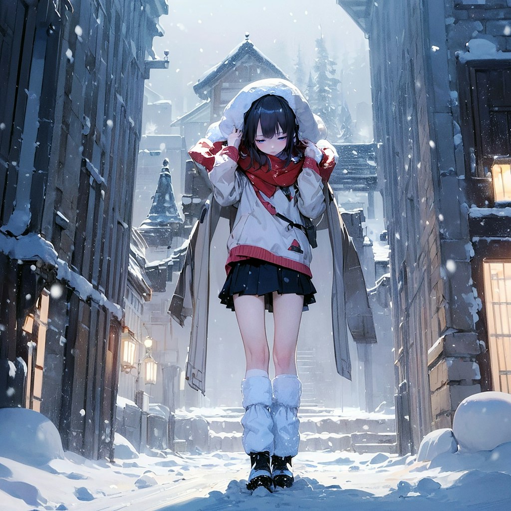 雪と少女15