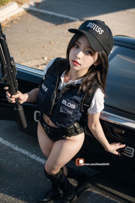AI Girl Vol 522 | Police Uniform