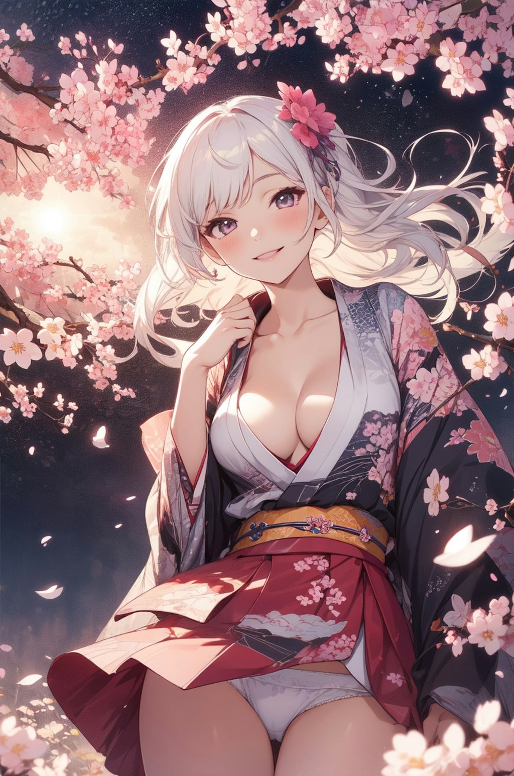 夜桜