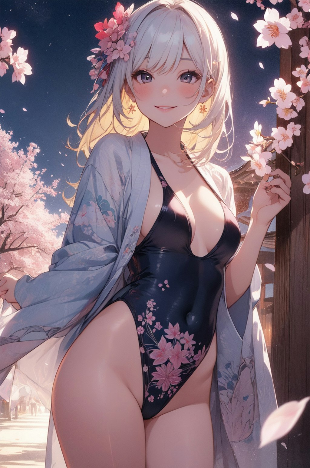 夜桜