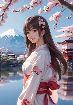 富士と桜と巫女さんと38　20240321