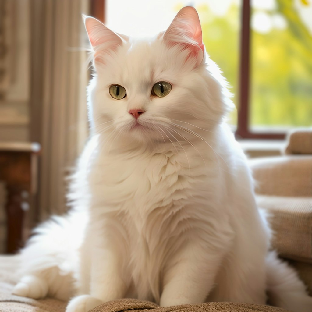 Adorable White Kitten