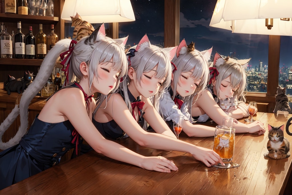 ちっぱい琴音♡キャットバー編