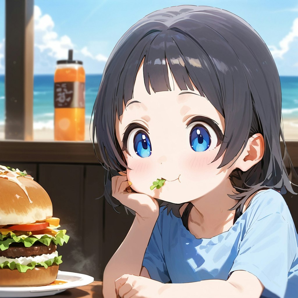 『野菜から食べなさい』を守る女の子