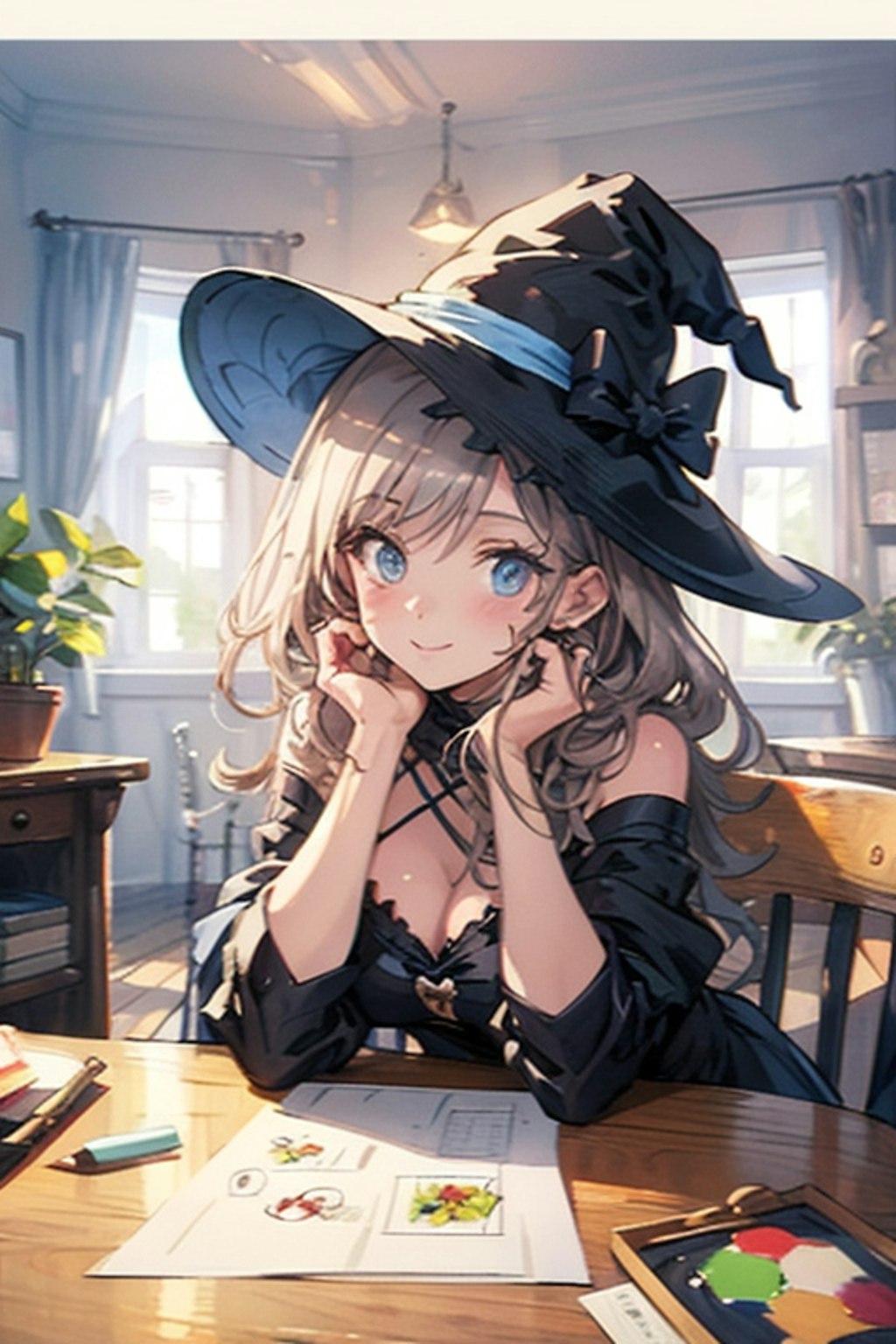 魔女の絵を描いてもらったよ