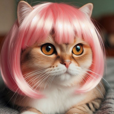 ピンク髪の猫 | の人気AIイラスト・グラビア