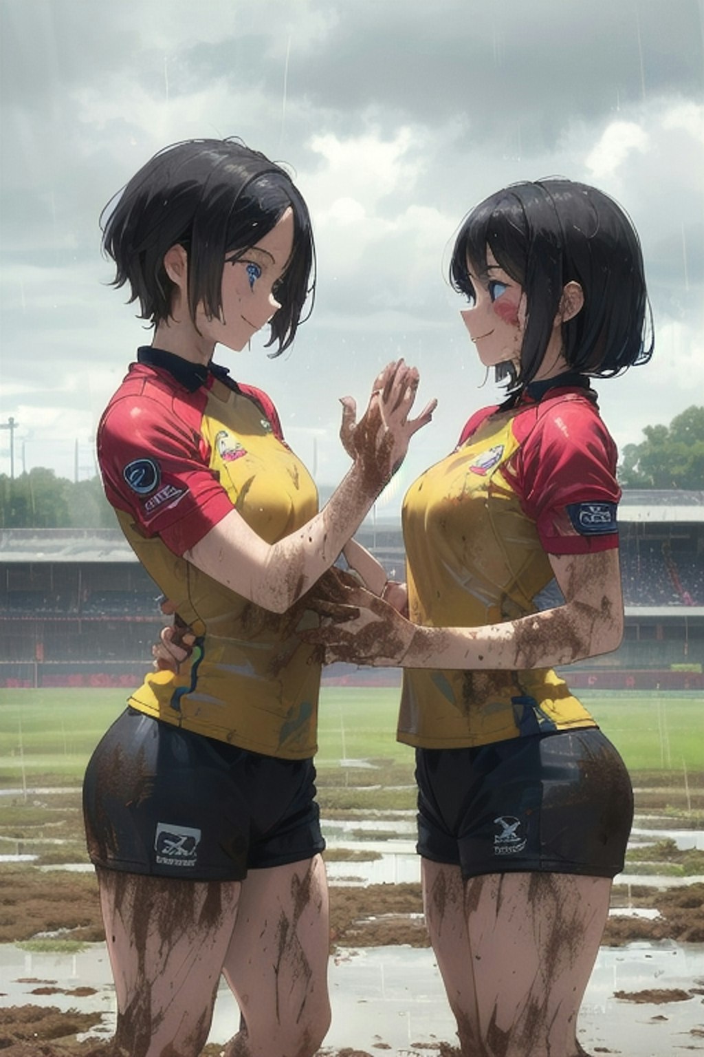 🏉泥まみれの女子ラグビー 59