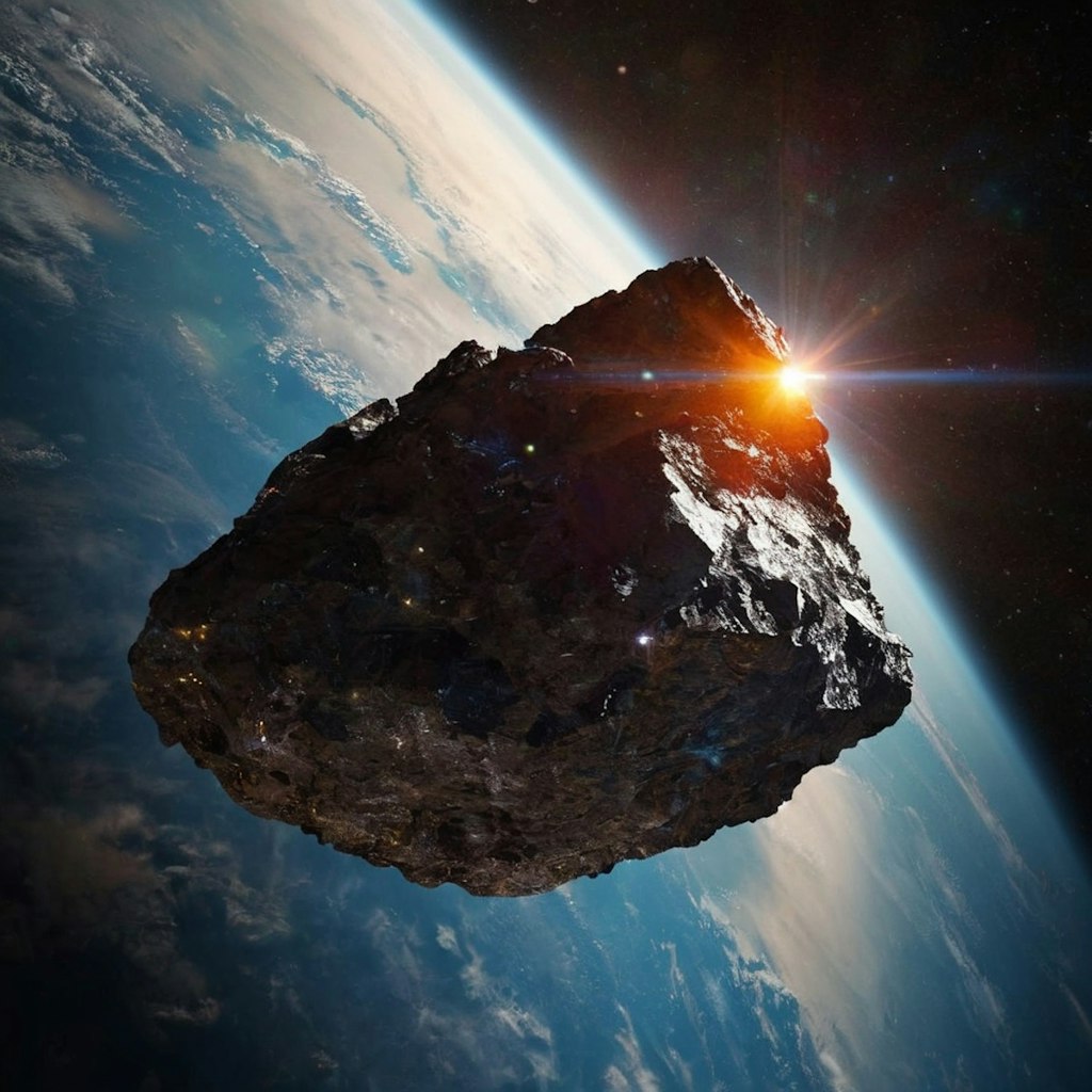 巨大隕石落下の軌跡