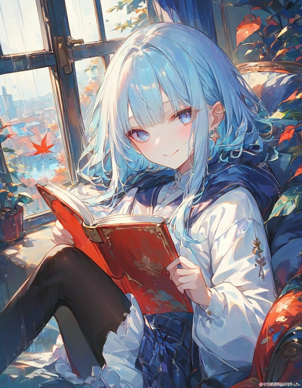 真剣に読書♬