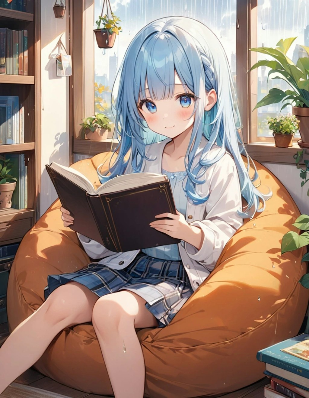 真剣に読書♬